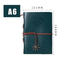 Offre spéciale carnet de voyage A5 A6 vente en gros carnet de notes vintage en cuir avec logo personnalisé