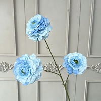 Bunga Peony Buatan 3 Kepala Warna-warni 63cm Bahan Sutra Gaya Modern untuk Dekorasi Pernikahan, Acara, Pesta, dan Rumah - Grosir dari Pabrik