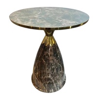 Table d'extrémité de luxe en métal et en bois accessoire décoratif pour la maison meubles d'angle de salon produits de Tables basses