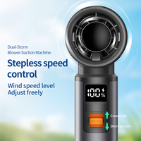 Nouveau mini ventilateur souffleur d'air puissant 13000 tr/min, tout en alliage d'aluminium, turbo, portable, pratique, pour voiture