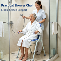Chaise de douche certifiée CE RoHS, siège de sécurité médical de classe II pour salle de bain, pour personnes âgées et soins à domicile