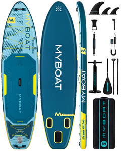 Planche de paddle SUP gonflable OEM <span class=keywords><strong>pas</strong></span> chère 11'6''*35''*6'' avec logo personnalisé, en Drop Stitch, pour Stand Up Paddle - Product Image 1