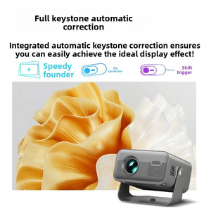โปรเจคเตอร์อัจฉริยะแอนดรอยด์โฟกัสไฟฟ้า720P <span class=keywords><strong>ToF</strong></span> 3D ไวไฟ USB Pico LCD โฮมเธียเตอร์วิดีโอเกมพกพาสำหรับใช้งานกลางแจ้ง - Product Image 4