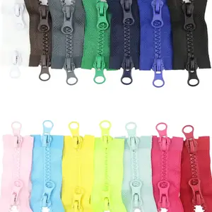 Il commercio all'ingrosso della fabbrica può essere personalizzato colore 5 # open and closed end code yard, cerniere in nylon stock