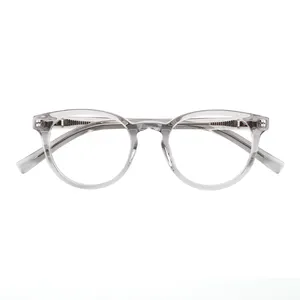 Montature per occhiali da vista retrò di marca montatura per occhiali trasparente trasparente per uomo