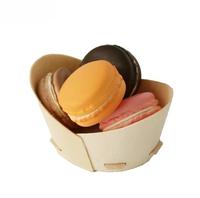 Vente chaude Nouveau type de plateau à biscuits en bois Plateau d'emballage alimentaire de type navire Plateau d'emballage pour desserts et pâtisseries