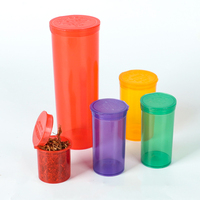 5dr/6 dr/13dr/19 dram /30dr/60dr/90dr transparent Pop Top fiole en plastique personnalisé enfants conteneurs de sécurité bouteilles conteneur anti-odeur