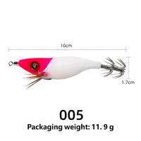 Leurre de pêche artificiel en acier inoxydable de 10 cm recouvert de tissu luminescent horizontal pour la pêche en gros