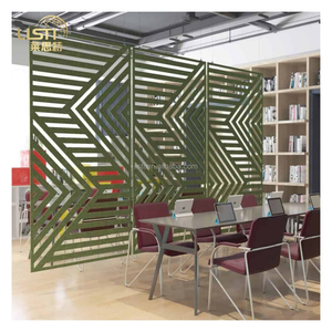Cloison de bureau ajourée ignifuge de classe B1/B2, mur de séparation solide facile à installer, épaisseur de 9 mm, séparateurs de pièce mobiles - Product Image 2