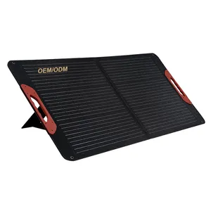 Outdoor 60w 100w 200w Camping Solar Panel Kit Sun Power Folding Solar Panel Portable For Europe