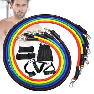 Las más nuevas bandas de entrenamiento en casa, juego de bandas de resistencia, 11 Uds., bandas de ejercicio con asas, ancla de puerta y correas de tobillo 10 - Product Image 3