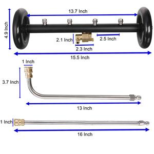 Nettoyeur de châssis haute pression Stm 16 pouces en acier inoxydable robuste pour lavage de voitures et désinfection des routes - Product Image 2