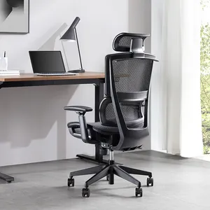 Henglin – chaise de bureau en maille ergonomique Durable et élastique, chaise de bureau moderne avec repose-pieds, usine Anji, vente en gros