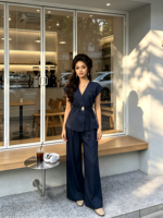Vente en gros premium de l'ensemble femme haut de gamme 2026, best-seller estival, décontracté et élégant, avec gilet, ceinture et pantalon large