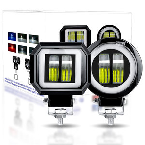 Fari per Moto da 20W Rotondi Angel Eye Luci LED Aggiuntive per Moto Faretti Fendinebbia Ausiliari Accessori Moto - Product Image 2