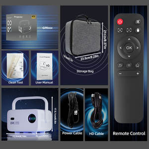 Mini projecteur vidéo intelligent Topleo pour la maison, portable, Android 14, cinéma 4K, home cinéma avec haut-parleur intégré, Wifi, projecteur LED - Product Image 5