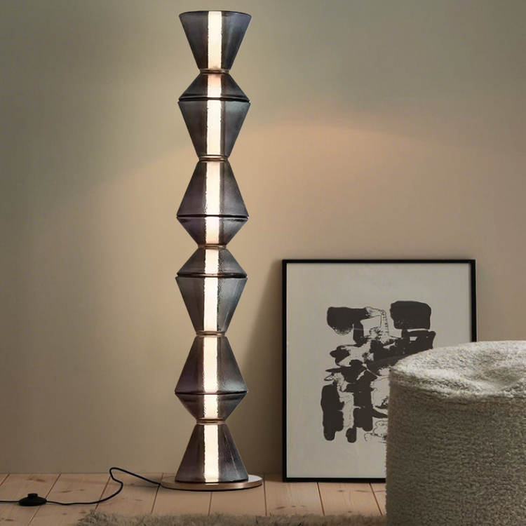 Modern Simple Design Glass Floor Lamp