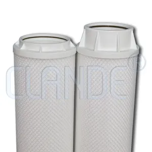 Cartuchos de filtro Pp de alto flujo de diseño plisado para filtración de leche de jugo de tratamiento de agua industrial