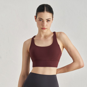 <span class=keywords><strong>NULS</strong></span> Débardeur de yoga <span class=keywords><strong>pour</strong></span> femme grande taille, style minimaliste, dos croisé, soutien-gorge de sport, absorption des chocs, maintien moyen, respirant, haut de fitness et de yoga - Product Image 1