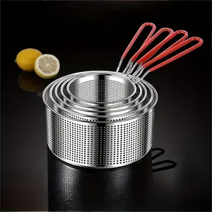 Stainless Steel Frying Basket Fryer Basket for Perfectly Cooked French Fries and Fried Chicken Kitchen Cooking Tool