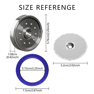 Precio al por mayor 1 SET Soporte de repuesto para filtro de agua de máquinas de café <span class=keywords><strong>espresso</strong></span>, junta de silicona y malla filtrante - Product Image 2