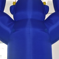 Modèle de gorille bleu gonflable géant personnalisable KeepFuns - Bannière publicitaire gonflable vierge pour les promotions commerciales