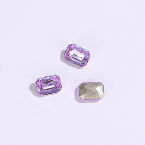 Cristales de Fantasía de Alta Calidad K9 en Forma Octogonal/Rectangular con Punta Trasera para Decoración de Uñas - Product Image 6