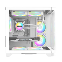 Boîtier PC de jeu blanc en verre trempé MATX de taille moyenne OEM ODM pour ordinateur de bureau