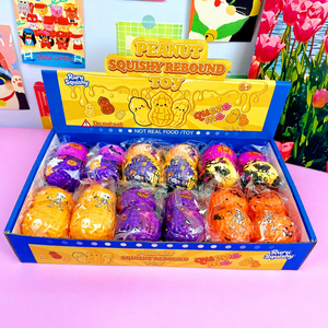 En stock : Jouet Squishy Cacahuète Thème Halloween, Jouets à presser à remontée lente pour les fêtes d'Halloween - Product Image 2