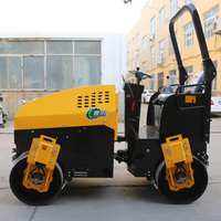 Compacteur routier vibrant à double tambour de 1 à 3 tonnes, mini-compacteur d'asphalte, machine de construction, compacteur de sol