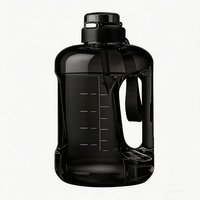 Bouteille d'eau sport personnalisée faite à la main, grande capacité, design moderne, gourde de fitness portable avec impression en relief pour hommes, usage quotidien