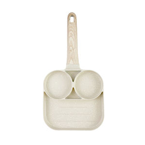 Sartén Antiadherente de <span class=keywords><strong>Aluminio</strong></span> <span class=keywords><strong>Fundido</strong></span> a Presión, Sartén para Panqueques con 3 Orificios, Sartén de Granito para el Hogar, Aire Libre y Camping, Apta para Inducción - Product Image 3