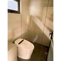 Cabane Apple moderne préfabriquée en acier léger sur roues, entièrement équipée, mobile, pour jardin, bureau, salon ou chambre à coucher