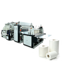 Vollautomatische Toiletten-/Küchenpapier-Produktionslinie Punkt-zu-Punkt Handtuch- und Taschentuch-Schneide- und Verpackungsmaschine