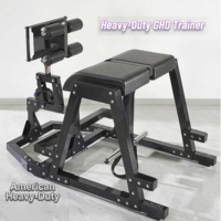 Chaise romaine en acier robuste / Banc d'exercices abdominaux multifonctionnel commercial pour entraînement abdominal et dorsal, incluant les exercices de crunch inversé et de flexions de jambes