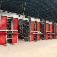 Poulailler industriel entièrement automatique et économique de type H pour poules pondeuses, cage à poules pondeuses de grande capacité