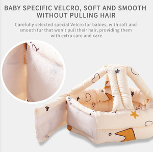 JXB Vente en gros <span class=keywords><strong>Casque</strong></span> de sécurité à motif animal mignon en coton léger de haute qualité réglable pour les enfants qui marchent doux et protecteur - Product Image 3