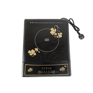 Placa de Cocina Eléctrica de Cerámica de 2 Quemadores, 110V/220V, 500W, Alta Potencia, Control Táctil, Control por Aplicación, Portátil, 11 Pulgadas, Microcristalina Negra - Product Image 1
