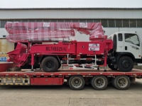 Approvisionnement d'usine 38m petite voiture de pompe à béton montée sur camion avec flèche