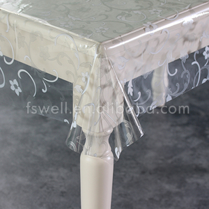 Vietnam PVC Floral Tablecloth <strong>Protector</strong> Desk <strong>Pads</strong> Clear <strong>Table</strong> Cover Waterproof Oilproof - Product Image 4