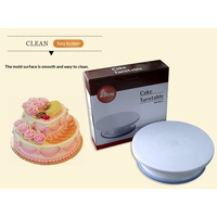 Plateau tournant à gâteau rond antidérapant en plastique résistant au four, outil de décoration de gâteaux, marque Tc Baking Tools