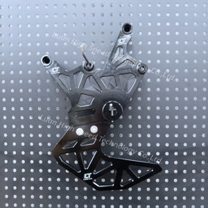Kit <span class=keywords><strong>de</strong></span> freno <span class=keywords><strong>de</strong></span> <span class=keywords><strong>pie</strong></span> para Light Bee X LBX, soporte <span class=keywords><strong>de</strong></span> doble caliper, modificación del sistema <span class=keywords><strong>de</strong></span> frenos traseros Ultra Bee para motocicleta eléctrica <span class=keywords><strong>de</strong></span> cross. - Product Image 5