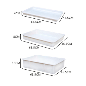 Nhà Máy bán hàng trực tiếp bán buôn nhựa Stackable bánh bột lưu trữ container thương mại lớn giữa kích thước nhỏ bột hộp - Product Image 1