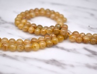 2025 vente chaude blonde cristal pierre perles 6-10mm cheveux clairsemés gaufrette bouddhiste bijoux à bricoler soi-même Bracelet accessoires espace perles