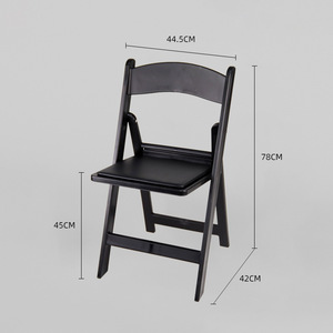 Chaise pliante pour restaurant, dossier en plastique, portable, pour extérieur, salle à manger, usage scolaire, design moderne minimaliste, durable - Product Image 1