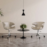 [En stock] Chaise en cuir de qualité luxueuse, chaise de bureau avec protection lombaire, chaise de bureau à dossier long pour une assise prolongée