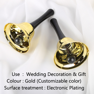 Chuông Kim Loại Chất Lượng Cao Giao Hàng Nhanh Chuông Cầm Tay Sự Kiện Đám Cưới Nhà Hàng Khách Sạn - Product Image 4