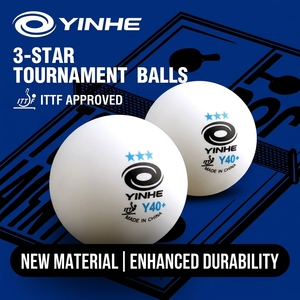 Balles de tennis de <span class=keywords><strong>table</strong></span> Yinhe Y40+ à couture, ITTF 3 étoiles, durables, haute élasticité, pour entraînement et compétition professionnels - Product Image 5