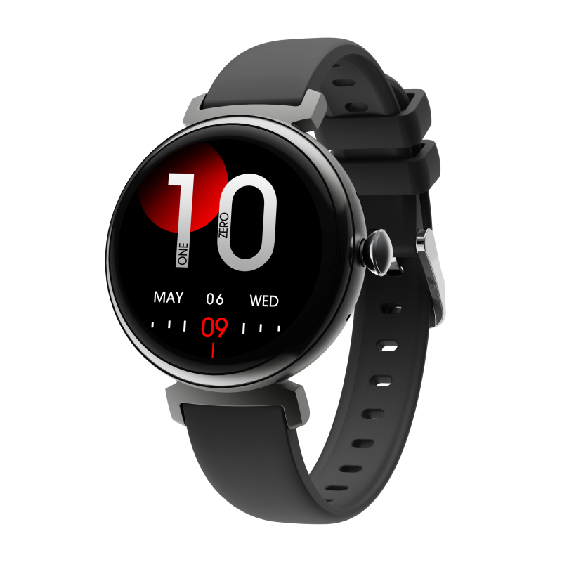 Black + black silicone strap
