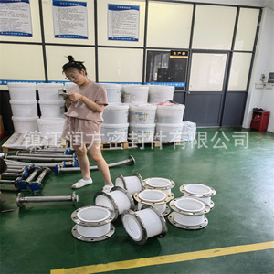 Thép không gỉ PTFE + 304 ống thổi bù mở rộng Doanh dây bện lưới mặt bích - Product Image 2